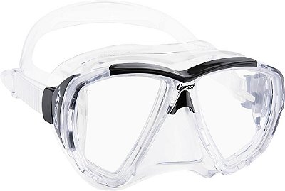 Máscara de Mergulho para Adultos Cressi com Lentes Inclinadas para Mergulho - lentes ópticas disponíveis - Big Eyes: fabricada na Itália