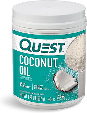 Pó de óleo de coco Quest Nutrition, 56 porções, 560 g, 1,25 lb