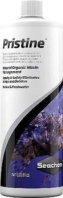 Gerenciamento Natural de Resíduos - Eliminador Orgânico de Lama e Detritos Seachem Pristine 1 L