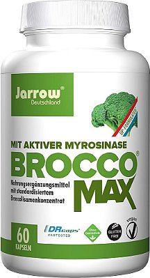 Jarrow BroccoMax com Sulforafano para Saúde do Fígado, 60 Cápsulas de Liberação Controlada.