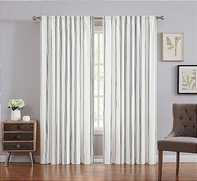 Cortina de janela listrada Millennial Truly Soft Everyday (EC3059-4100)
