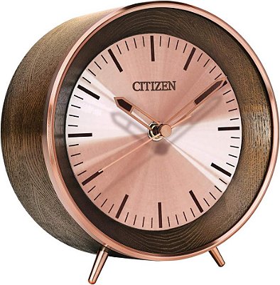 Relógios Citizen Citizen CC3004 Relógio de Mesa para Ambiente de Trabalho, Marrom Castanho