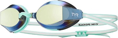 Óculos de natação espelhados TYR Blackops 140 EV Racing com ajuste para mulheres