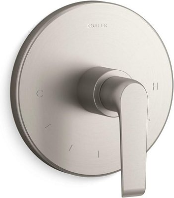 Kohler K-T97022-4-BN Avid Válvula Termostática Trim com Alavanca de Manuseio