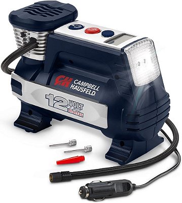 Inflador digital portátil Powerhouse, Compressor, Desligamento Automático, 12V 100 PSI & Luz de Segurança (Campbell Hausfeld AF011400)