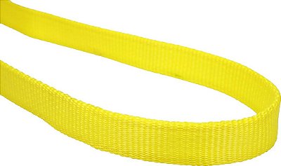 Sling de nylon Mazzella EN1-903, sem fim, amarelo, 1 camada, comprimento de 5', largura de 3, capacidade de carga vertical de 8600 lbs.