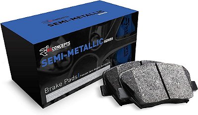 Pastilhas de freio da Série Semi-Metálica Traseira R1 Concepts 2311-1086-00| Serve para Honda CR-V 2005-2016, Honda Accord Crosstour 2010-2011, Acura RDX 2010