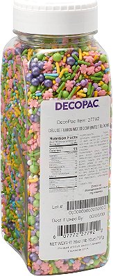 DECOPAC Bloom Sweet Bloom Deluxe Fusion Mix, 26oz, Fancy Candy Sprinkles in Handheld Container, Edible Sprinkles For Celebration Cakes, Cupcakes, Cookies and Donuts, Spring Colors

DECOPAC Bloom Sweet Bloom Deluxe Fusion Mix, 26oz, T