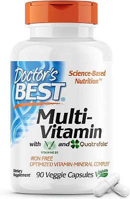 Melhor Multivitamínico do Médico, Fórmula Totalmente Otimizada para Absorção, Multivitamínico com Minerais, Vitaminas, Antioxidantes e Nutrientes para Homens e Mulheres, Não-Transgênico