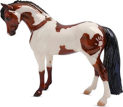 Cavalo Breyer do Ano | Hope | Brinquedo de Cavalo | Edição Especial - Beneficiando a Path International | 8 x 6 | Modelo #62123 Marrom & Branco