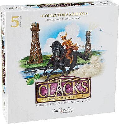Jogos Backspindle Clacks: Edição de Colecionador do Jogo de Tabuleiro do Mundo do Disco