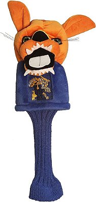 Capa de cabeça de taco de golfe Team Golf NCAA Mascot, se adapta à maioria dos Drivers grandes, meia extra longa para proteção do eixo, produto oficialmente licenciado.