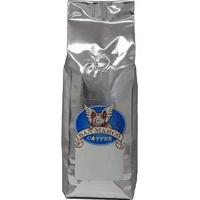 Café em grãos com sabor de café com chocolate branco e framboesa San Marco, 1 libra