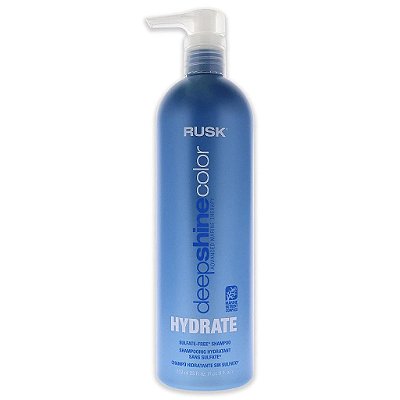 Shampoo RUSK Deepshine Color Hydrate Livre de Sulfato, Limpa, Repõe a Umidade, Infundido com Nutrientes Botânicos Marinhos, Tecnologia de Absorção UV Prolonga a Retenção da Cor e a Vital