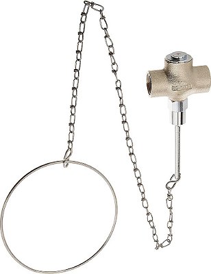 Válvula de torneira com autocorreção de substituição com corrente e anel para pias de banheiro Speakman SE-901-CR