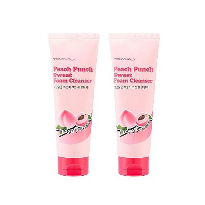 TONYMOLY Peach Punch Sweet Foam Cleanser = TONYMOLY Peach Punch Espuma Doce de Limpeza
