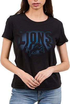 Roupa Junk Food x NFL - Camiseta de Fã de Manga Curta de Destaque da Equipe Feminina - Vestuário Oficialmente Licenciado da NFL