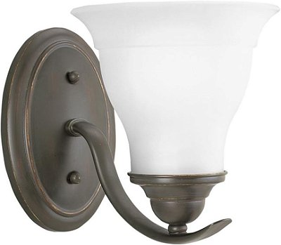 Iluminação Progressiva P3190-20 1-Luz Suporte para Banheiro, Bronze Antigo