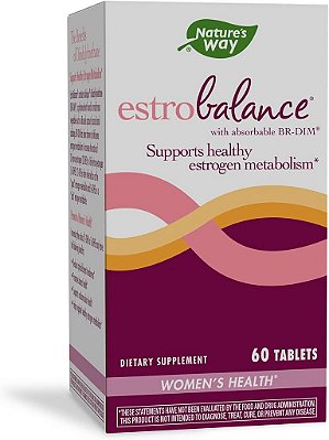 Nature's Way EstroBalance com BR-DIM, Suporta o Metabolismo Saudável do Estrogênio*, 60 Comprimidos.