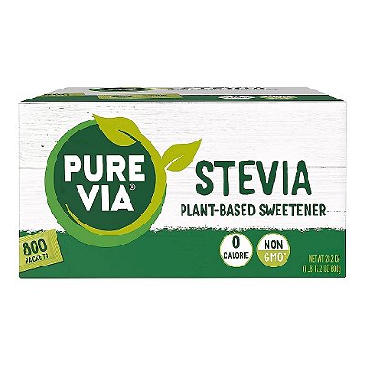 Adoçante Pure Via Stevia 28,2 oz (800 sachês)