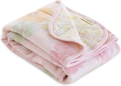 Cobertor Reversível Burt's Bees Baby - Berço, Carrinho & Cobertor Orgânico de Algodão Jersey Acolchoado para Berço de Bebê e Criança Pequena