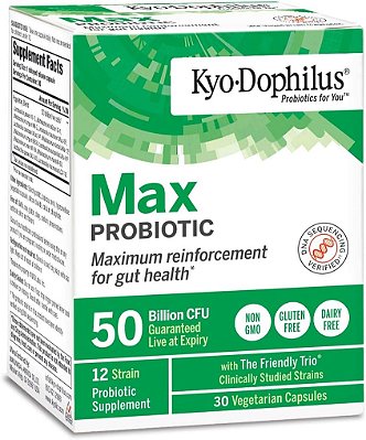 Kyo-Dophilus Max Probióticos, 30 Cápsulas Vegetarianas
