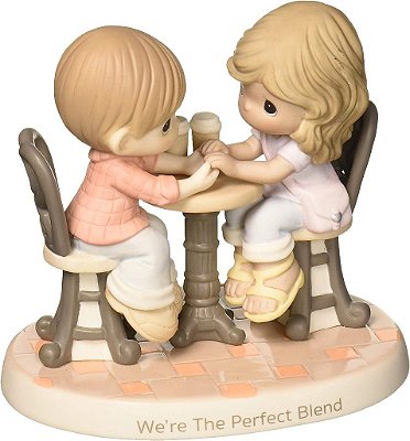 Momentos Preciosos Nós Somos o Casal Perfeito Com Café Estatueta de Porcelana Biscuit 181040