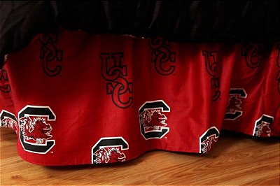 Capa de Faculdade Comfy South Carolina Gamecocks para cama, tamanho grande.
