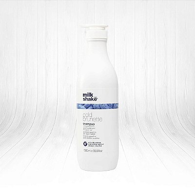 Xampu frio para cabelos castanhos com pigmentos azuis especiais para cabelos castanhos claros ou loiros escuros sem SLES e parabenos - 33,8 fl oz (1000 ml)