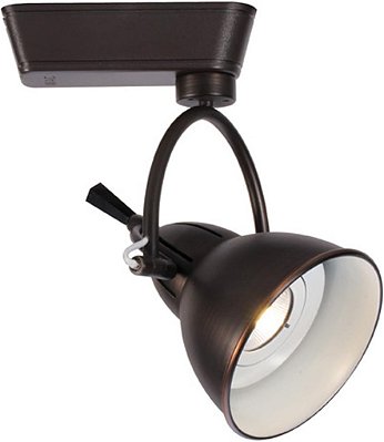 Luminária de trilho de baixa tensão WAC Lighting L-LED710F-WW-AB Led710 Cartier LED, bronze antigo