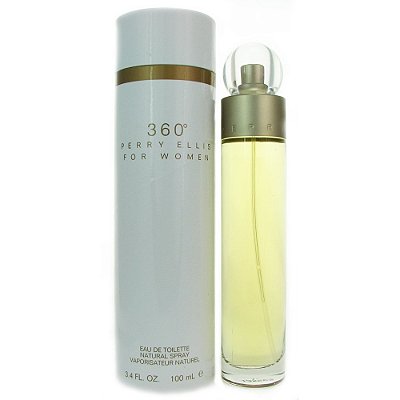 Perry Ellis 360 para Mulheres Eau De Toilette Spray, 3,4 Onças