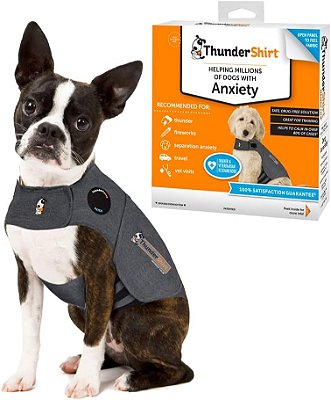 Tratamento para ansiedade de cachorro Thundershirt - Cinza (Extra Pequeno)