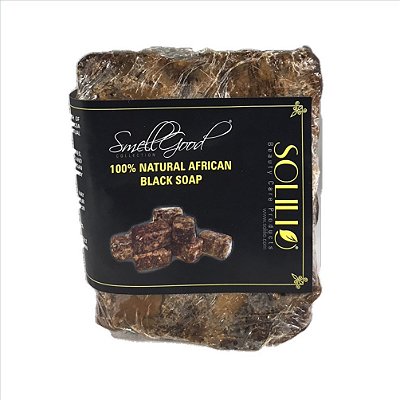 Sabão preto africano Smellgood 100% puro cru 5 lbs., 5 libras.