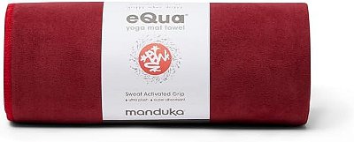 Tapete de Yoga Manduka eQua - Microfibra de Secagem Rápida, Leve, Fácil de Transportar, para Uso em Hot Yoga, Vinyasa e Power, 72 Polegadas (182cm)