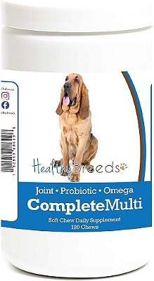 Suplemento Multivitamínico All in One para Bloodhound com 120 Mastigáveis Saudáveis