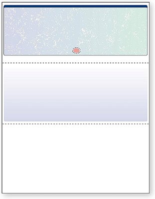 Cheque Topográfico Azul/Verde DocuGard, 8,5 x 11 polegadas, 24 lb, 500 folhas, 1 cheque por folha (04533)