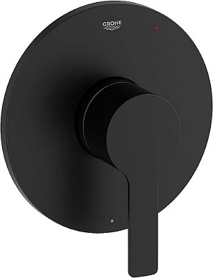 Acabamento de Válvula de Equilíbrio de Pressão GROHE 293302430, Linha Lineare, com Cartucho, Preto Fosco
