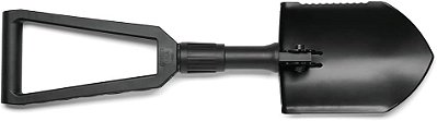 Ferramenta E-Tool Folding Spade da Gerber Gear - Borda Serrilhada - Equipamento de Sobrevivência - Preto