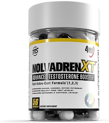 Suplemento Avançado de Testosterona MAN Sports Nolvadren XT para Homens - Suplementos para Construção Muscular para Homens - Suporta Naturalmente os Níveis de Testosterona Livre - 56 Cápsulas