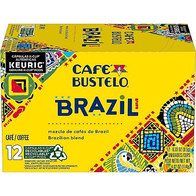 Café Bustelo Brazil Dark Roast Coffee, 72 Keurig K-Cup Pods -> Café Bustelo Brasil Café Torrado Escuro, 72 cápsulas Keurig K-Cup