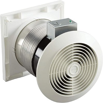 Ventilador de ventilação de parede Broan-NuTone 512M com tampa branca, 6 polegadas 70 CFM 6.0 Sones