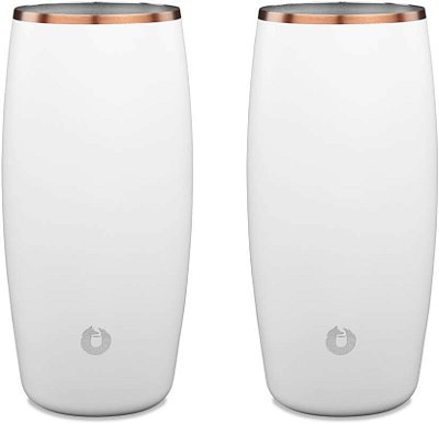 SNOWFOX Copo de Cerveja Isolado a Vácuo de Aço Inoxidável Premium Acessórios para Bar em Casa - Elegante Coquetelaria - Copos de Pint Leves - Elegante Copo de Bebida - Be