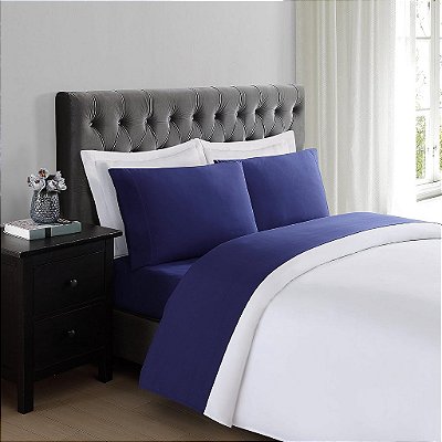 Truly Soft Everyday Jogo de Lençol Gêmeo XL Navy (SS1658NVTX-4700)