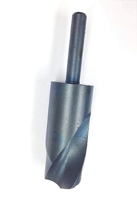 Broca de aço de alta velocidade prateada e Deming HHIP 5000-0097 1-3/8, ponto de broca de 118 graus, haste reta de 1/2, 6 de comprimento total.