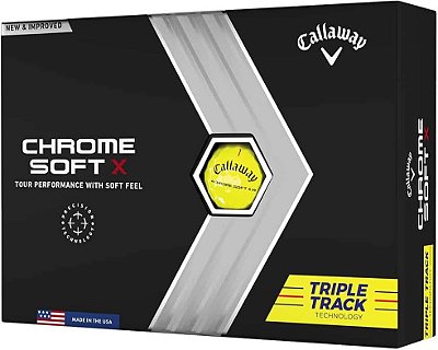 Bolas de golfe Callaway Golf 2022 Chrome Soft X