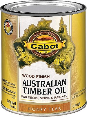 Óleo de Madeira e Protetor para Manchas Cabot Australian Timber, Teak Mel, 1 Litro