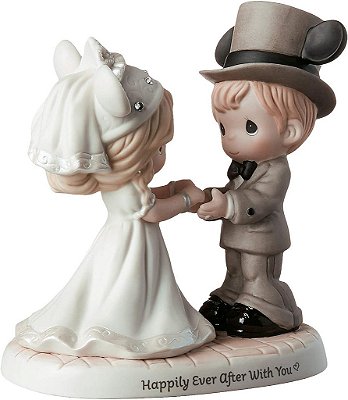 Momentos Preciosos - Casal de Casamento Disney Showcase 191061 Estatueta, Tamanho Único, Multicolorido.