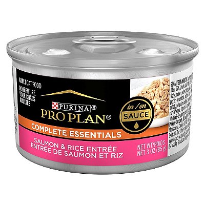 Alimento úmido completo de alta proteína para gatos Purina Pro Plan Gravy, Pate, Essentials - (24) latas de 85g.