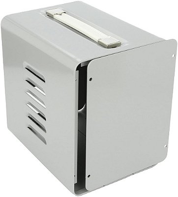 BUD Industries WA-1540 Porta-gabinetes de alumínio para pequenos invólucros eletrônicos de metal 8 L x 6,13 W x 8 H, Cinza