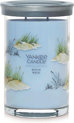 Vela de Pavio Duplo Grande de 20 oz da Yankee Candle com Fragrância Beach Walk, Assinatura, Mais de 60 Horas de Queima